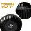 Universal Range Hood Motor Exhaust Fan Blower Wheel Replacement 8