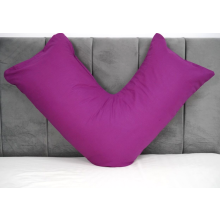 (Polycotton V Pillowcase (Plum)) V Pillowcases Covers Polycotton Back Neck Maternity Support V Cushion Cases Only