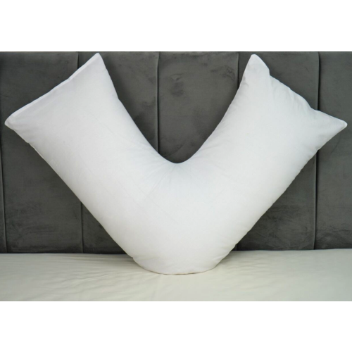 (Polycotton V Pillowcase (White)) V Pillowcases Covers Polycotton Back Neck Maternity Support V Cushion Cases Only