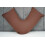 (Brown) V Pillowcases Covers Polycotton Back Neck Maternity Support V Cushion Cases Only 1