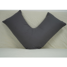 (Polycotton V Pillowcase (Charcoal)) V Pillowcases Covers Polycotton Back Neck Maternity Support V Cushion Cases Only