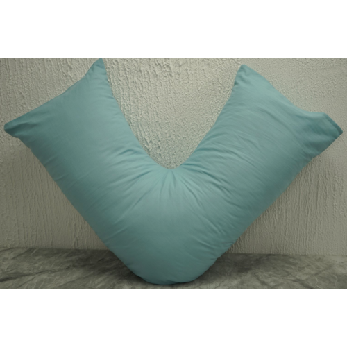 (Duck Egg) V Pillowcases Covers Polycotton Back Neck Maternity Support V Cushion Cases Only