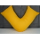 (Yellow) V Pillowcases Covers Polycotton Back Neck Maternity Support V Cushion Cases Only 1