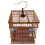 Bamboo Bird Cage: Handmade Rectangular Cage with Tray & Hook 1