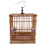 Bamboo Bird Cage: Handmade Rectangular Cage with Tray & Hook 9