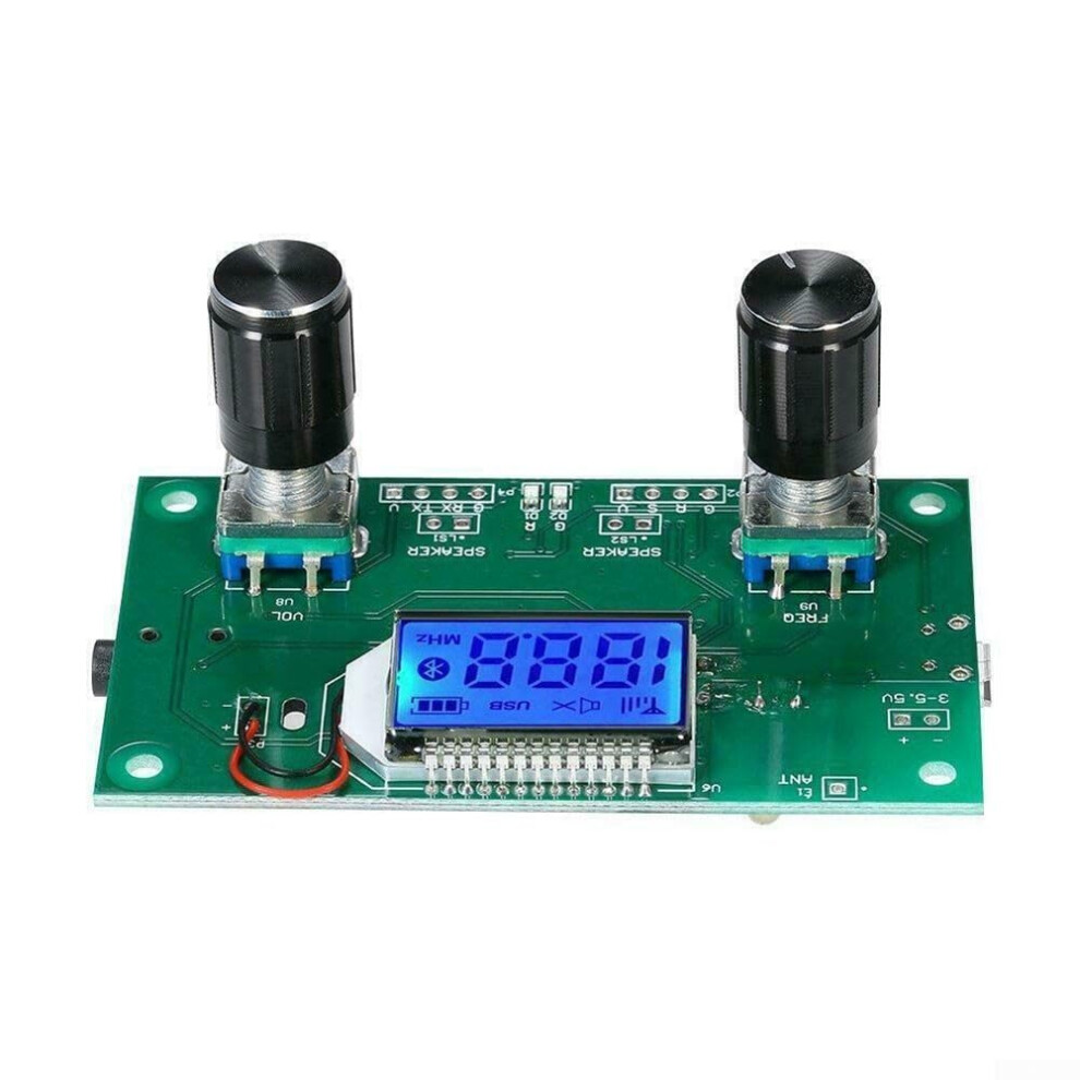 Digital Radio Receiver Module, Diy Fm Wireless Receiver Kit With Lcd Display, Dsp Pll, 87.0Mhz-108.0Mhz Tuning Range 6038364174949