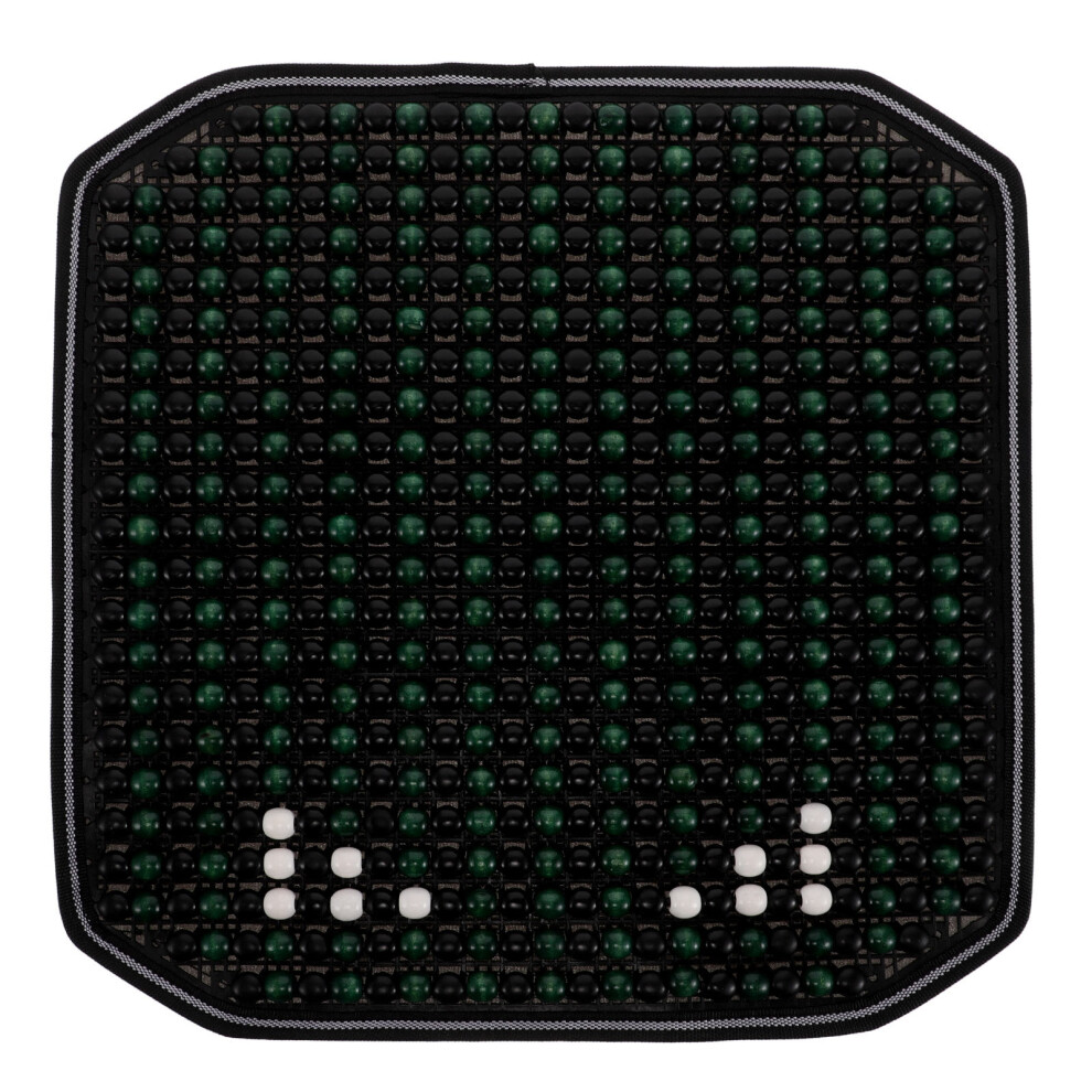 Beaded Car Seat Cover Set Non Slip Ergonomic Wooden Cushion 3191150080046