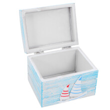 Wooden Jewelry Chest for Keepsakes & Beach Souvenirs