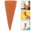 2pc Mini Realistic Artificial Ice Cream Cone Pretend Play Food Models 10