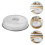 2pcs 18cm Stainless Steel Griddle Lid for Flat 11
