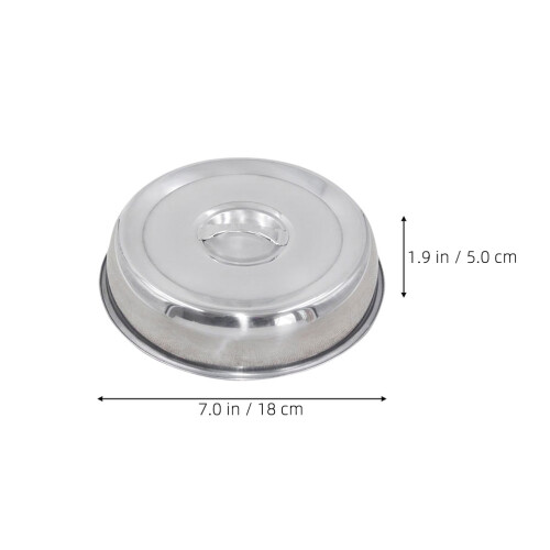 2pcs 18cm Stainless Steel Griddle Lid for Flat 2