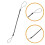 15pcs Retractable Stylus Pen Tether with Replaceable Lanyard 11