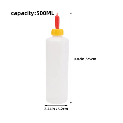 1 Set Goat Feeding Bottle 500ml with Reusable Nipples 1
