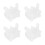 4Pcs Vertical Blind Wand Control Replacement White Diy Repair Kit 1