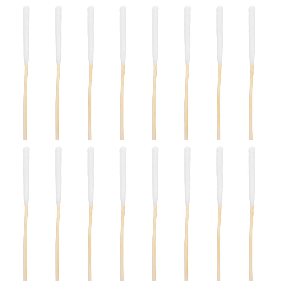 Solustre 10 Packs Precision Tip Cotton Swabs 8Cm Wooden Sticks Makeup Applicator