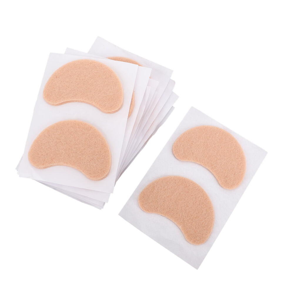 20pcs Felt Forefoot Pads for Calluses Skin Color Reduce Friction/Heel Drop