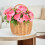 Handwoven Willow Picnic Basket with Handle for Weddings Gatherings 6