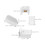 18pcs Folding Curtain Hanging Brackets for Vertical Blind Replacement 3