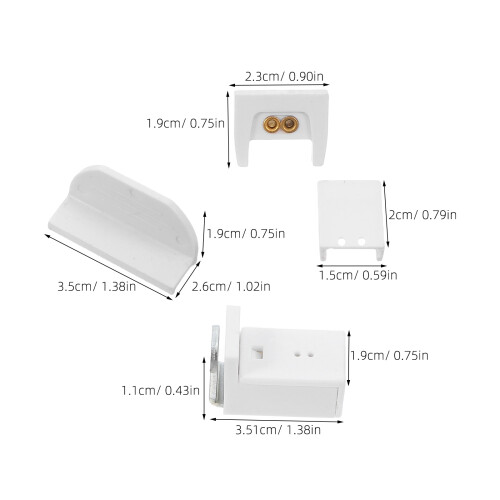 18pcs Folding Curtain Hanging Brackets for Vertical Blind Replacement 2