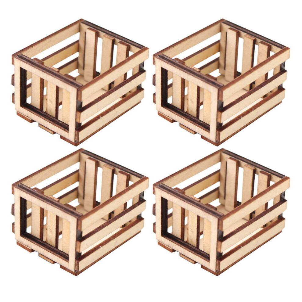 4pcs Miniature Wooden Crate Dollhouse Storage Basket Pretend Play-image-OPC-PKCPXDX-NEW