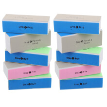 10pcs Blue Nail Buffer Blocks for Gel Polish Acrylic