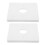 2pcs Self Adhesive Split Flange 28mm Pipe Cover for Faucet 1