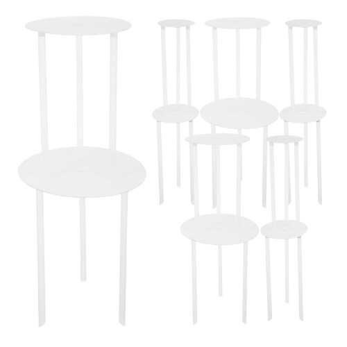 12pcs cake tier supports with reusable spacer dowels for stacking