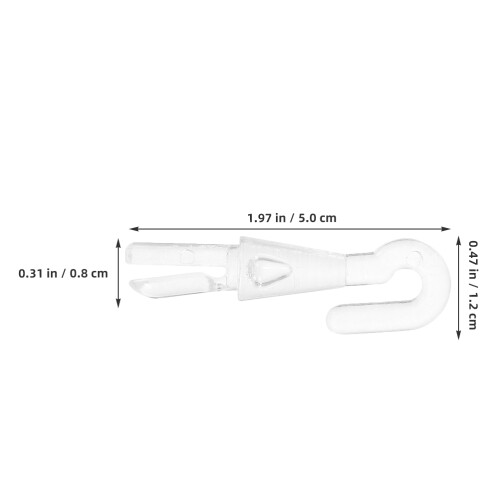 20pcs Blind Wand Replacement Hooks Plastic Connector Parts 2