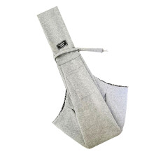 Cat Carrier, Dog Carrier - Breathable Gray Dog Shoulder Bag for Travel with Storage for Small Cats, Puppies, and Dogs