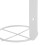 2 Pcs Metal Wall Wine Rack Holder for Kitchen Storage White 10