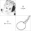 Transparent Pet Memorial Keychain Keepsake Box for Cat Owners 9