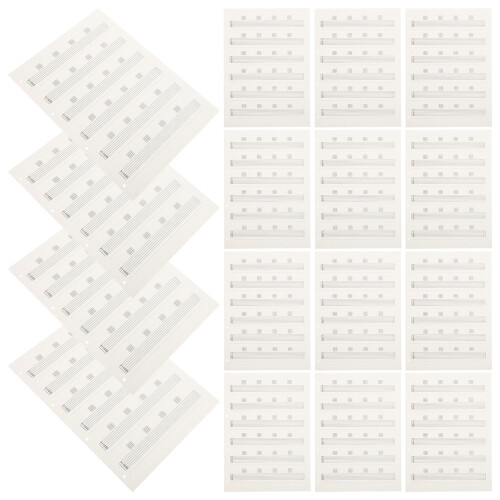 85pcs Blank Guitar Tablature Paper Sheets for Practice and Composition