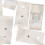 12pcs Heavy Duty Curtain Track Brackets Iron Adjustable 8