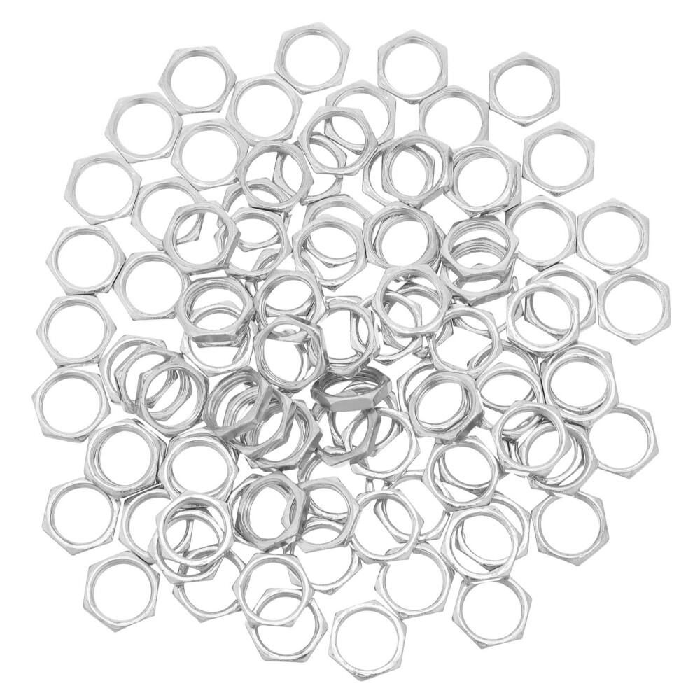 100pcs Thin Hexagon Nuts Carbon Steel Fine Thread Fasteners-image-OPC-PKCQ2RJ-NEW