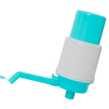 Manual Hand Press Pump for 5 Gallon Water Bottles with Adjustable Tube Length and Protective Spout Covers