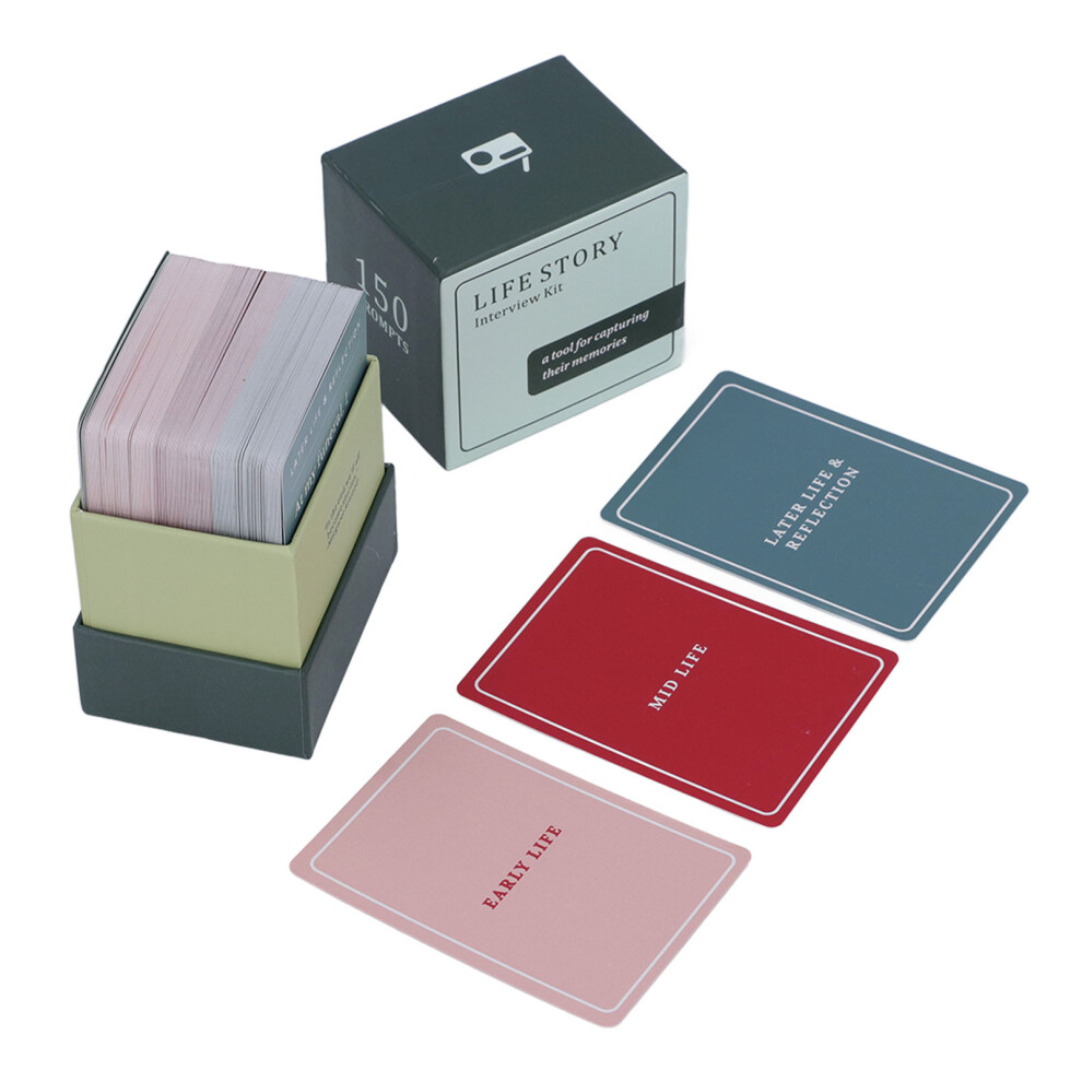 150PCS Life Story Interview Cards for Meaningful Family Conversations-image-OPC-PKCQ6V8-NEW