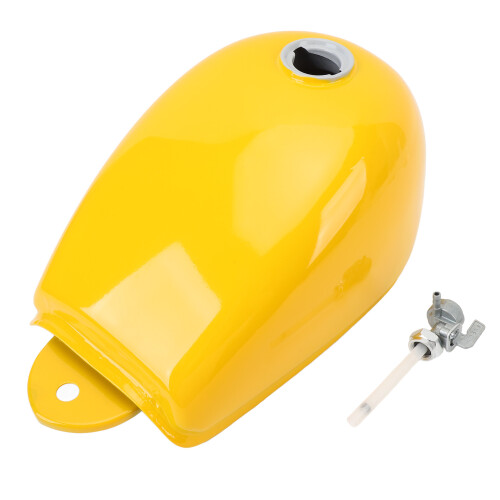 Motorcycle Fuel Tank Iron Structure Yellow Gas