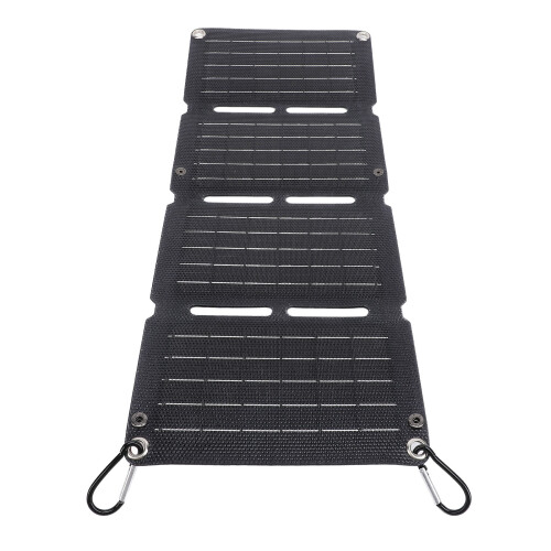 40W Monocrystalline Foldable Solar Panel with Dual USB Fast Charging QC 2
