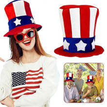 Patriotic Flag Hat for 4th of July, Memorial Day & Halloween - Perfect Party Costume Accessory