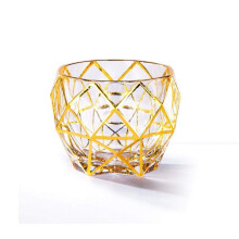 Bird's Nest Crystal Red Glass XO Brandy Glass - 6oz Lead-Free Premium Quality Drinkware
