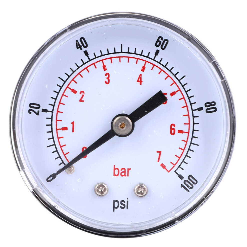 Pressure Gauge 50mm Dial 1/8 BSPT Back Connection