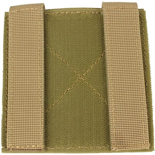Hook and Loop Tacticals Molle Panel for Patches Display Board 10.5x10.5cm Mud Color with Molle Strips 1
