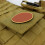 Hook and Loop Tacticals Molle Panel for Patches Display Board 10.5x10.5cm Mud Color with Molle Strips 3