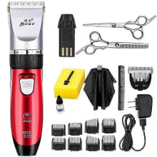 USB Rechargable Hair Clipper Powerful Cutting Machine Beard Barber Hair Adult Children Hair Trimmer Steel Blade Baldhead Barber Hair Cut