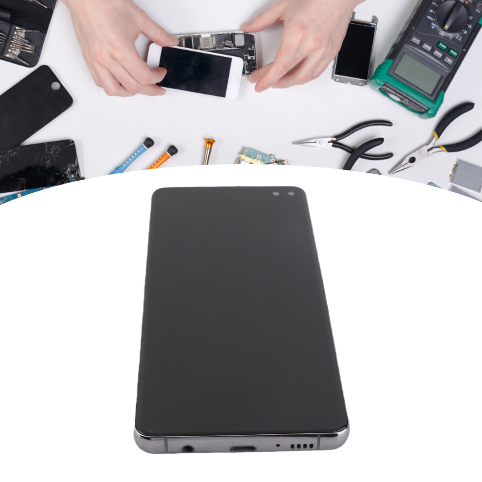 Galaxy S10 Plus Screen Repair Kit 6.4'' Lcd Display For Sm G975a/W Black 4611346969713