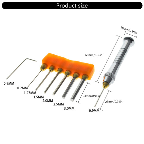 7Pcs Portable Hexagonal Key Set with Clearly Marking Size Wear 2