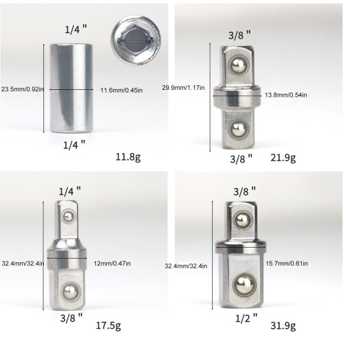 Solid Socket Adapter Engineered For Optimals Performances-3Pcs 2