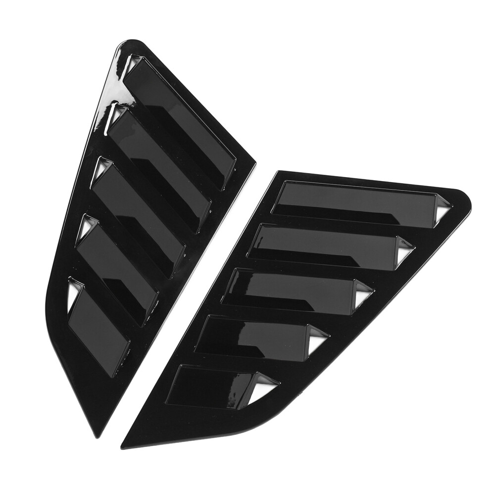 Rear Window Louver Cover For A3 S3 8Y Hatchback Bright Abs Black 4931346977366