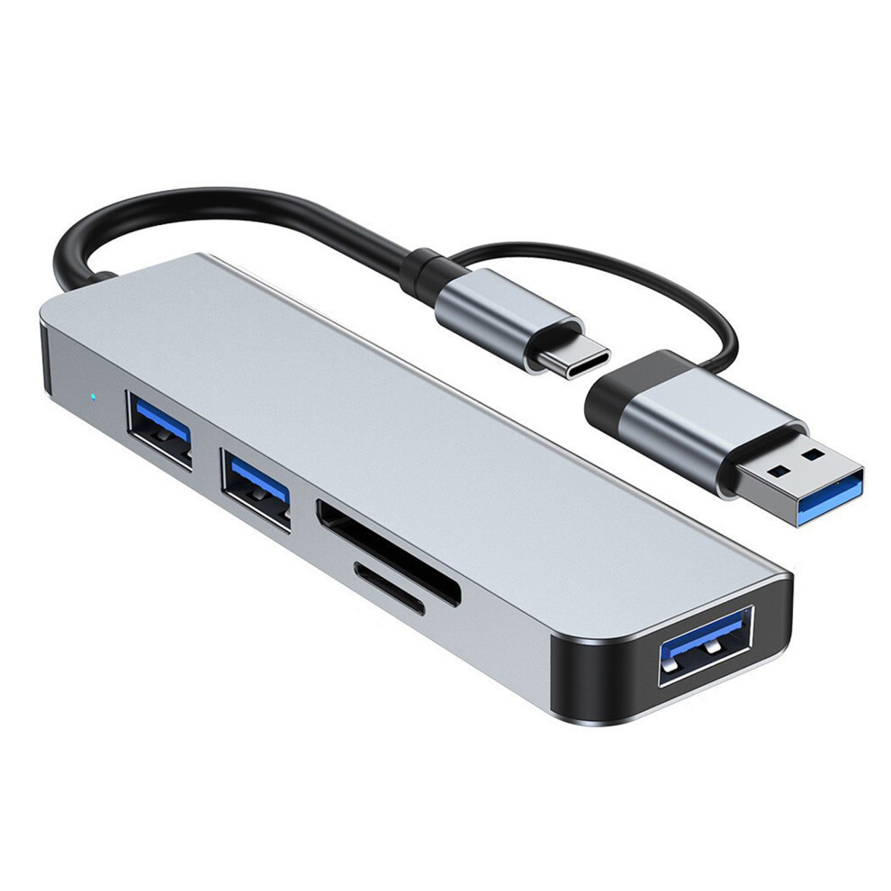 Usb 3.0 Hub & Sd/Tf Card Reader For Pc Laptop Game Console Type-C & Usb A 4911346977559