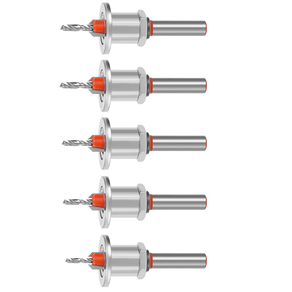 5Pcs Adjustable Depth Stop Countersink Drill Bit-5Pcs 8X10mm 7754000032433